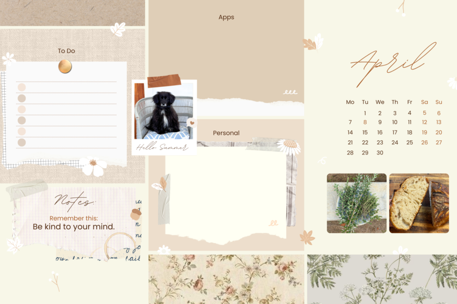 APRIL Desktop wallpaper template 2025 Mac (2560 x 1600 px)
